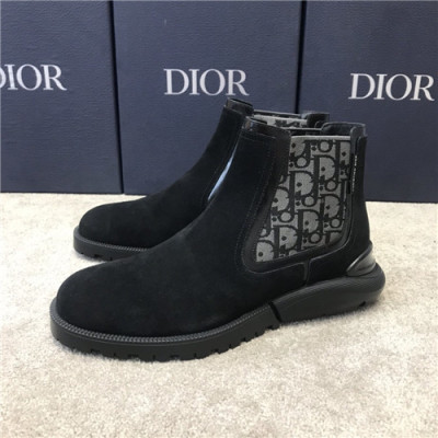 Dior 2020 Men's Leather Ankle Boots - 디올 2020 남성용 레더 앵글부츠,Size(240-270),DIOS0278,블랙