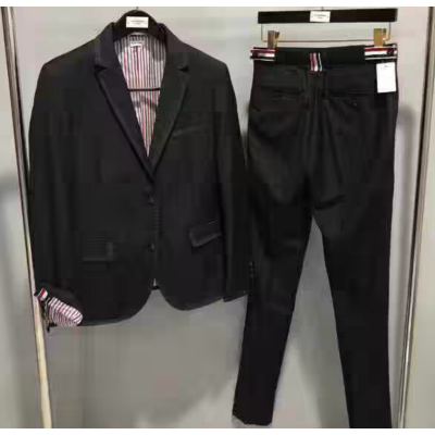 Thom Browne 2023 Mens Casual Cotton Suit Jackets - 톰브라운 2023 남성 캐쥬얼 코튼 슈트 자켓 셋트 Thom01136x.Size(m - 3xl).블랙