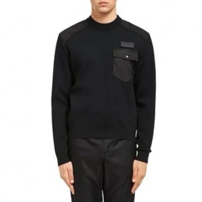 [프라다]Prada 2020 Mens Crew-neck Sweaters - 프라다 2020 남성 크루넥 스웨터 Pra01219x.Size(m - 2xl).블랙