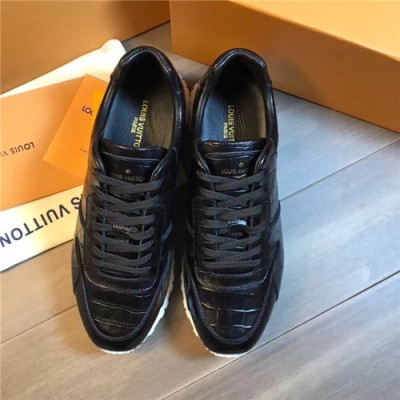 Louis Vuitton 2020 Men's Leather Sneakers - 루이비통 2020 남성용 레더 스니커즈,Size(240-270),LOUS1567,블랙