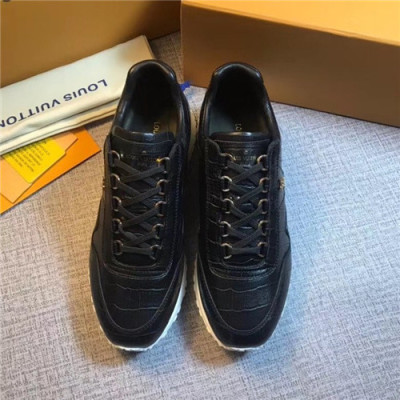 Louis Vuitton 2020 Men's Leather Sneakers - 루이비통 2020 남성용 레더 스니커즈,Size(240-270),LOUS1570,블랙