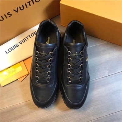 Louis Vuitton 2020 Men's Leather Sneakers - 루이비통 2020 남성용 레더 스니커즈,Size(240-270),LOUS1571,블랙