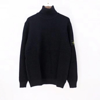 [매장판]Stone Island 2020 Mens Casual Turtle-neck Sweaters - 스톤아일랜드 2020 남성 캐쥬얼 터틀넥 스웨터 Sto0304x.Size(m - 2xl).블랙