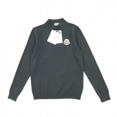 [몽클레어]Moncler 2020 Mens Retro Logo Crew-neck Sweaters - 몽클레어 2020 남성 레트로 로고 크루넥 스웨터 Moc02058x.Size(m - 4xl).그레이