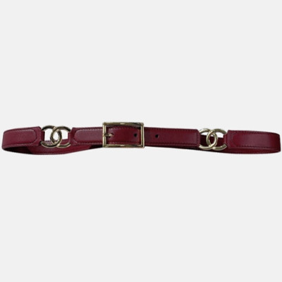 Chanel 2020 Women's Leather Belt - 샤넬 2020 여성용 레더 벨트,2cm,레드