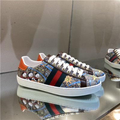 Gucci 2020 Mn/Wn Leather Sneakers - 구찌 2020 남여공용 레더 스니커즈,Size(225-270),GUCS1358,베이지