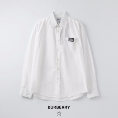 [버버리]Burberry 2020 Mens Vintage Basic Tshirts - 버버리 2020 남성 빈티지 베이직 셔츠 Bur03514x.Size(m - 2xl).화이트