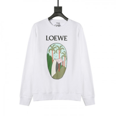 [로에베]Loewe 2020 Mens Logo Crew-neck Cotton Tshirts - 로에베 2020 남성 로고 크루넥 코튼 긴팔티 Loe0341x.Size(xs - l).화이트