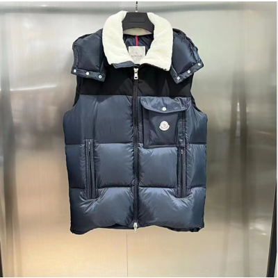 [몽클레어]Moncler 2020 Mm/Wm Patch Logo Down Pedding Vest - 몽클레어 2020 남/녀 패치 로고 다운 패딩 조끼 Moc02079x.Size(s - 3xl).블랙