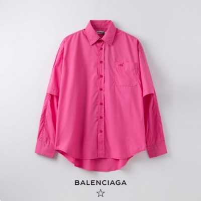 [발렌시아가]Balenciaga 2020 Mens Logo Cotton Tshirts - 발렌시아가 2020 남성 로고 코튼 셔츠 Bal0901x.Size(m - 2xl).핑크