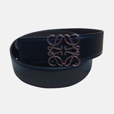 Loevve 2020 Women's Leather Belt - 로에베 2020 여성용 레더 벨트,LOEBT0053.Size(3.2cm).블랙