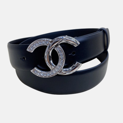 Chanel 2020 Women's Leather Belt - 샤넬 2020 여성용 레더 벨트,3cm,블랙