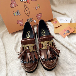 Tod's 2020 Women's Leather Loafer - 토즈 2020 여성용 레더 로퍼,Size(225-250),TODS0166,브라운