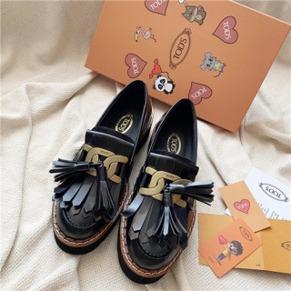 Tod's 2020 Women's Leather Loafer - 토즈 2020 여성용 레더 로퍼,Size(225-250),TODS0167,블랙