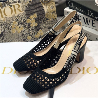 Dior 2021 Women's Slingback Sandal - 디올 2021 여성용 슬링백 샌들,Size(225-250),DIOS0283,블랙