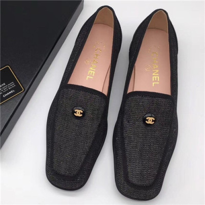 Chanel 2021 Women's Leather Flat - 샤넬 2021 여성용 레더 플렛,Size(225-250),CHAS0517,블랙