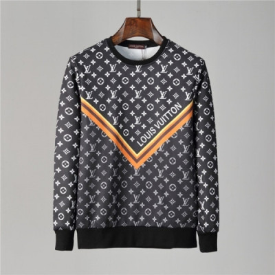 [루이비통]Louis vuitton 2020 Mens Casual Cotton Tshirts - 루이비통 2020 남성 캐쥬얼 코튼 맨투맨 Lou02512x.Size(m - 3xl).블랙