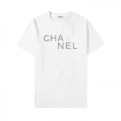 [샤넬]Chanel 2020 Mm/Wm 'CC' Logo Cotton Short Sleeved Tshirts - 샤넬 2020 남/녀 'CC'로고 코튼 반팔티 Cnl0644x.Size(s - l).화이트