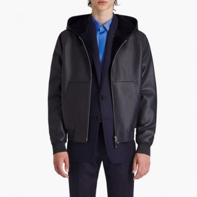 [벨루티]Berluti 2020 Mens Casual Leather Jackets - 벨루티 2020 남성 캐쥬얼 가죽 자켓 Ber0032x.Size(m - 3xl).블랙