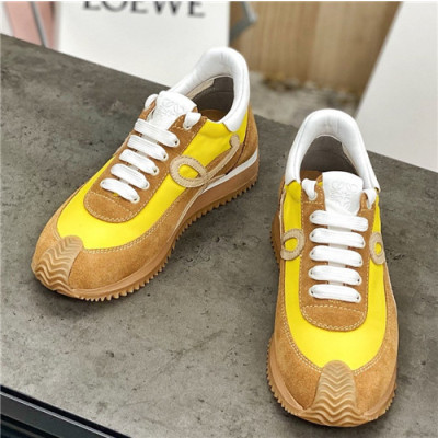 Loevve 2021 Women's Leather Sneakers - 로에베 2021 여성용 레더 스니커즈,Size(225-250),LOES0032,옐로우