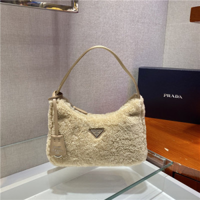 [프라다] Prada 2020 Women's Hobo Bag.23cm - 프라다 2020 여성용 호보백,23cm,PRAB0326,베이지