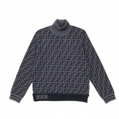 [펜디]Fendi 2020 Womens Logo Crew-neck Wool Sweaters - 펜디 2020 여성 로고 크루넥 울 스웨터 Fen0905x.Size(s - l).블랙