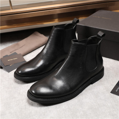 Bottega Veneta 2020 Men's Leather Ankle Boots - 보테가베네타 2020 남성용 레더 앵글부츠,Size(240-270),BVS0209,블랙