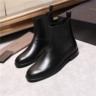 Bottega Veneta 2020 Men's Leather Ankle Boots - 보테가베네타 2020 남성용 레더 앵글부츠,Size(240-270),BVS0211,블랙
