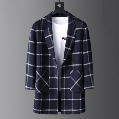 [버버리]Burberry 2020 Mens Vintage Cashmere Coats - 버버리 2020 남성 빈티지 캐시미어 코트 Bur03546x.Size(m - 3xl).네이비