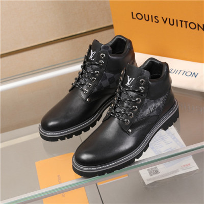 Louis Vuitton 2020 Men's Leather Shoes - 루이비통 2020 남성용 레더 슈즈,Size(240-270),LOUS1595,블랙