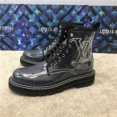 Louis Vuitton 2020 Men's Leather Ankle Boots - 루이비통 2020 남성용 레더 앵글부츠,Size(240-270),LOUS1613,네이비