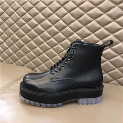 Bottega Veneta 2020 Men's Leather Ankle Boots - 보테가베네타 2020 남성용 레더 앵글부츠,Size(240-270),BVS0214,블랙