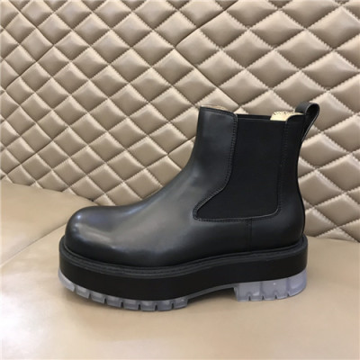 Bottega Veneta 2020 Men's Leather Ankle Boots - 보테가베네타 2020 남성용 레더 앵글부츠,Size(240-270),BVS0215,블랙