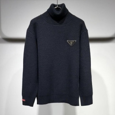 [프라다]Prada 2020 Mens Turtle-neck Sweaters - 프라다 2020 남성 터틀넥 스웨터 Pra02153x.Size(m - 2xl).블랙