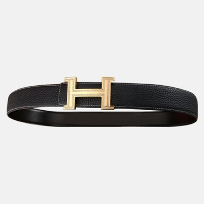 Hermas 2020 Men's Leather Belt - 에르메스 2020 남성용 레더 벨트,Size(3.5cm),HERBT0084,블랙