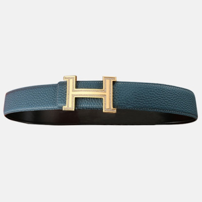 Hermas 2020 Men's Leather Belt - 에르메스 2020 남성용 레더 벨트,Size(3.5cm),HERBT0088,블루