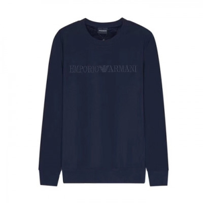 [알마니]Armani 2020 Mens Logo Cotton Man-to-man - 알마니 2020 남성 로고 코튼 기모 맨투맨 Arm0851x.Size(m - 2xl).네이비