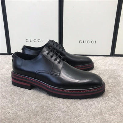 Gucci 2020 Men's Leather Oxford Shoes - 구찌 2020 남성용 레더 옥스퍼드 슈즈,Size(240-270),GUCS1380,블랙