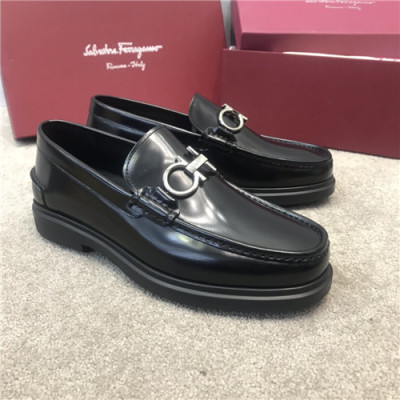 Ferragamo 2020 Men's Leather Shoes - 페라가모 2020 남성용 레더 슈즈,Size(240-270),FGMS0505,블랙