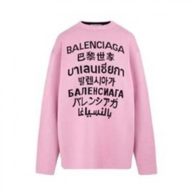 [발렌시아가]Balenciaga 2020 Womens  Logo Crew-neck Sweaters - 발렌시아가 2020 여자 로고 크루넥 스웨터 Bal0920x.Size(s - l).핑크