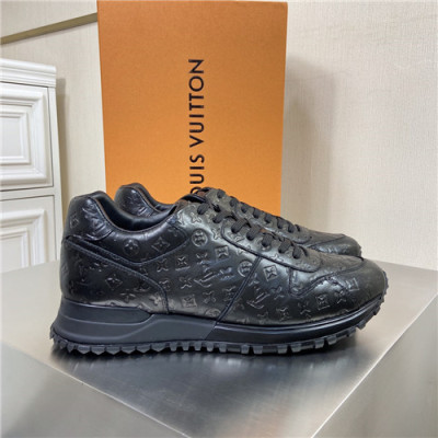 Louis Vuitton 2020 Men's Leather Sneakers - 루이비통 2020 남성용 레더 스니커즈,Size(240-270),LOUS1670,블랙