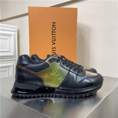 Louis Vuitton 2020 Men's Leather Sneakers - 루이비통 2020 남성용 레더 스니커즈,Size(240-270),LOUS1676,블랙
