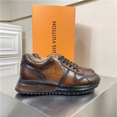Louis Vuitton 2020 Men's Leather Sneakers - 루이비통 2020 남성용 레더 스니커즈,Size(240-270),LOUS1685,브라운