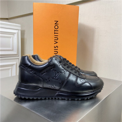 Louis Vuitton 2020 Men's Leather Sneakers - 루이비통 2020 남성용 레더 스니커즈,Size(240-270),LOUS1687,블랙