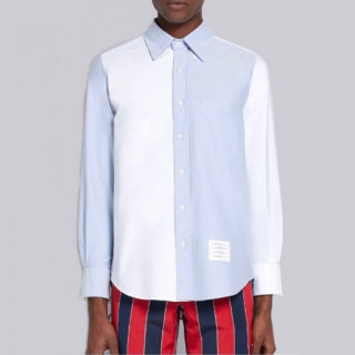 [톰브라운]Thom Browne 2021 Mens Strap Cotton Tshirts - 톰브라운 2021 남성 스트랩 코튼 셔츠 Thom01184x.Size(s - 2xl).블루