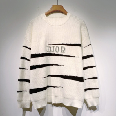 [디올]Dior 2021 Mens Retro Logo Crew-neck Sweaters - 디올 2021 남성 레트로 로고 크루넥 스웨터 Dio01089x.Size(s - 2xl).아이보리