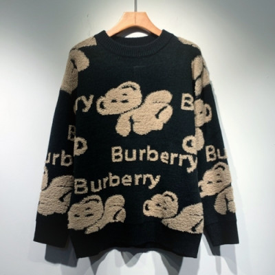 [버버리]Burberry 2021 Mens Casual Sweaters - 버버리 2021 남성 캐쥬얼 스웨터 Bur03596x.Size(s - 2xl).블랙