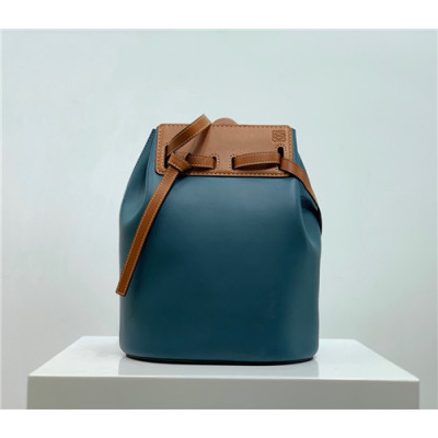 [로에베] Loevve 2021 Women's Leather Bucket Bag,23cm - 로에베 2021 여성용 레더 버킷백,23cm,LOEB0483,블루