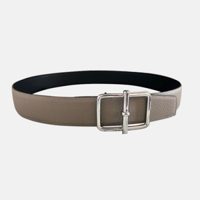 Hermes 2021 Men's Leather Belt - 에르메스 2021 남성용 레더 벨트HERBT0104,그레이