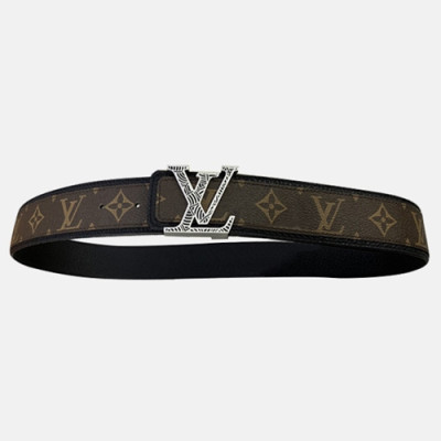 Louis Vuitton 2021 Men's Leather Belt - 루이비통 2021 남성용 레더 벨트,LOUBT0158,브라운